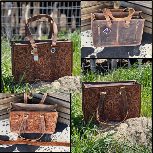 Tooled Leather Purse