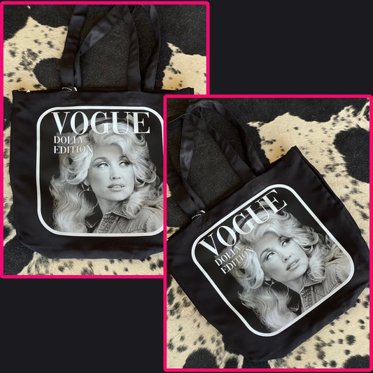 I Beg Your Pardon Black Canvas Tote